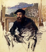 Клод Моне Автопортрет в студии 1884г 54х85cm Musée Marmottan, Paris, France